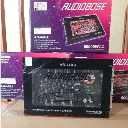 Power Audiobose AB 440 Amplifier 4 Chanel AUDIOBOSE AB-440