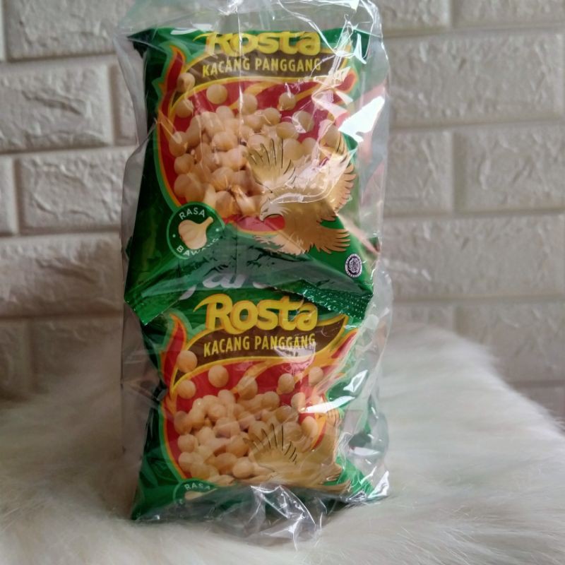 

Garuda Rosta kacang panggang 1 box - rasa bawang - 16 gram x 10 pcs - grosiran