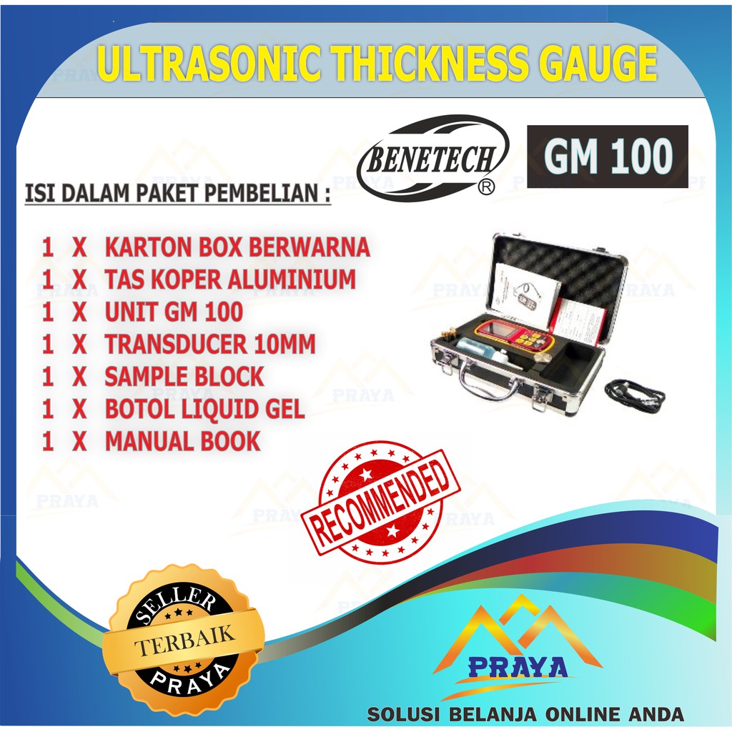 GM100 ULTRASONIC THICKNESS GAUGE CEK KETEBALAN TEBAL