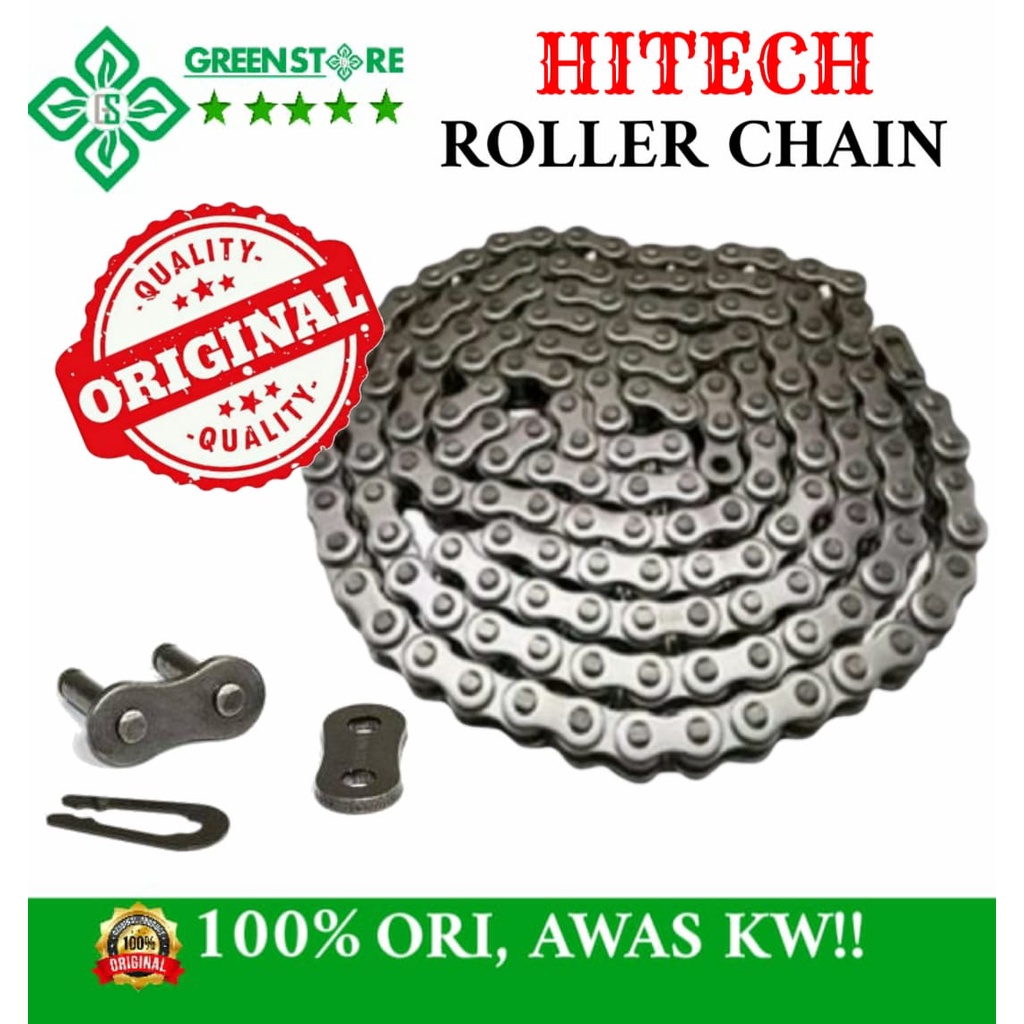 Jual ROLLER CHAIN RS 60 DOUBLE HITECH PITCH 19.05mm HARGA SEPESIAL