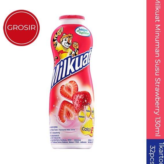 

BISA BAYAR DITEMPAT Milkuat Minuman Susu 130 Ml 1 Karton - Strawberry