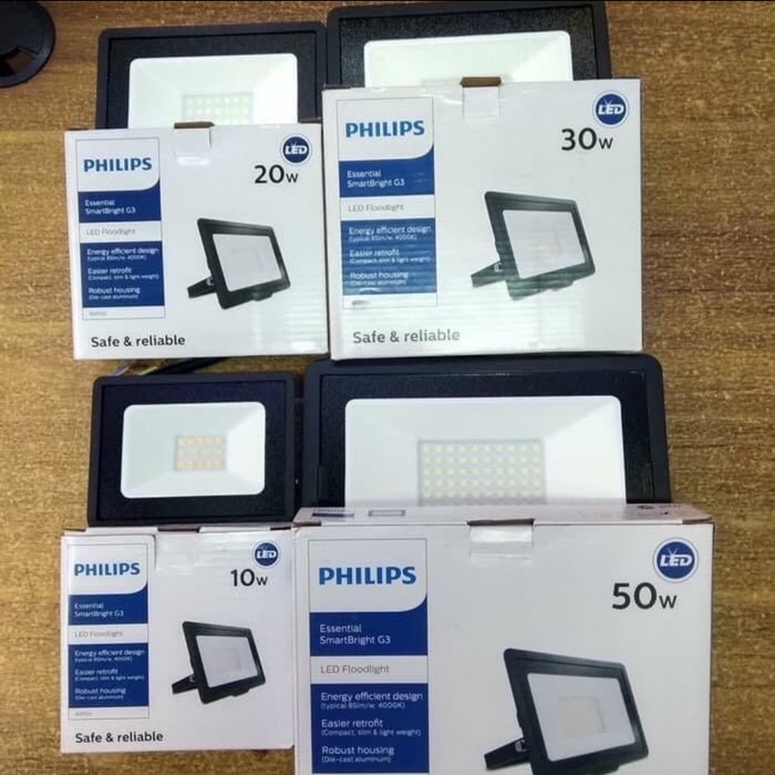 Lampu Sorot led philips 10 watt Led floodlight philips BVP 131 10w