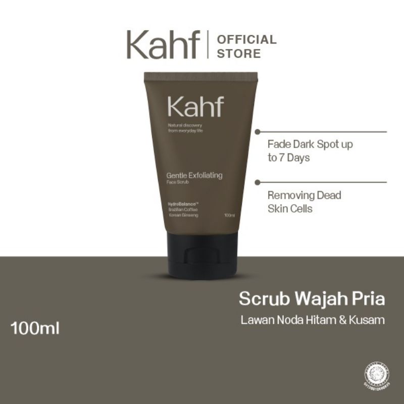 Kahf Skin Energizing and Brightening / Oil and Acne Care Face Wash 100 ml – Sabun Muka Pria