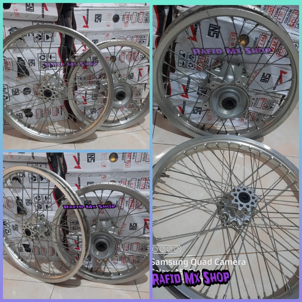 Velg Wheelset SuperMoto Honda CRF 150 L Tanpa Ban Original Copotan