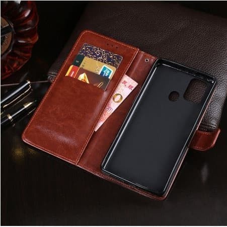 Casing Samsung M30S Flip Cover Wallet Leather Case