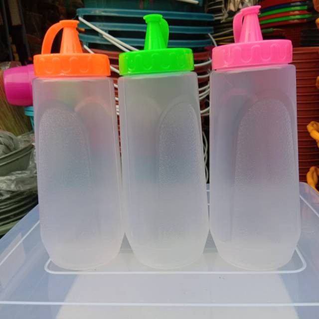 Botol kecap kecil, besar 300ml dan 500ml / botol kecap dan saos 300ml dan 500ml / botol kecap