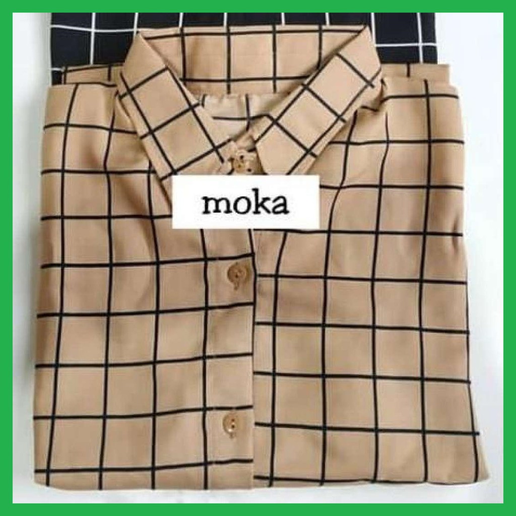 Kemeja Kubus / Kemeja Motif Kotak-Kotak