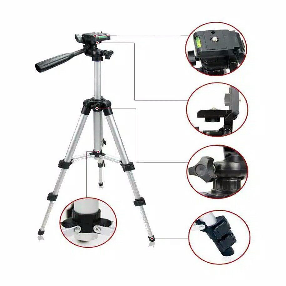 (JY)TRIPOD 1 METER U HOLDER WEIFENG WT 3110A SILVER