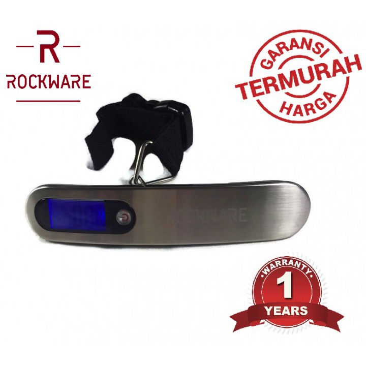 Original ROCKWARE RW-158 Metal Luggage Scale - Timbangan Koper 50 Kg