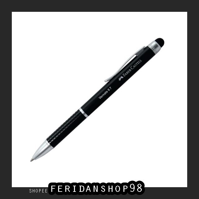 

FS1047 PULPEN FABER-CASTELL STYLUS PEN ATK VERNATE 0.7 BLACK BARREL BLACK - BLUE INK BY FERIDANSHOP9