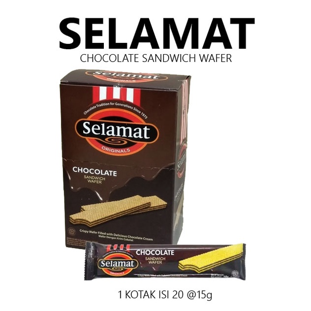 SELAMAT CHOCOLATE WAFER KOTAK ISI 20