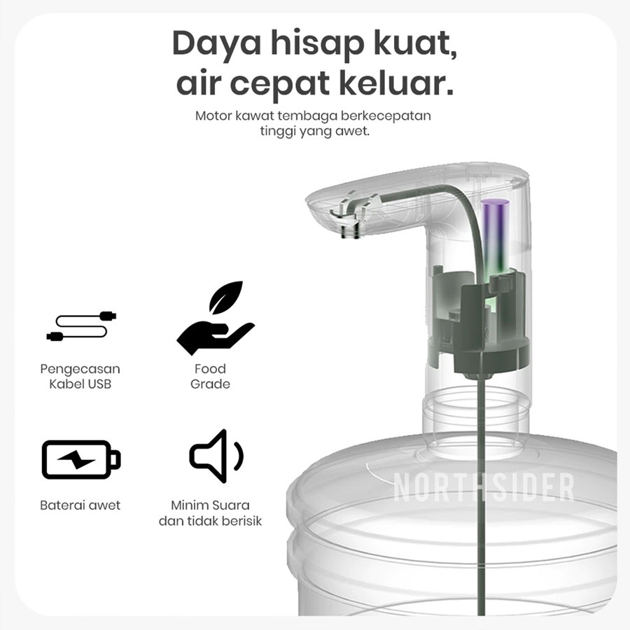 POMPA GALON ELEKTRIK RECHARGEABLE A001 - ELECTRIC WATER DISPENSER