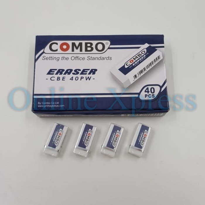 

Penghapus Pensil / Hapusan Kecil / Eraser CBE 40 PVC Combo