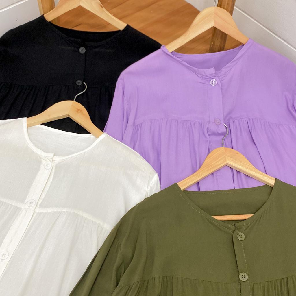 PROMO JELITA BLOUSE - blouse wanita / blouse kekinian / blouse cantik / simple blouse / blouse polos
