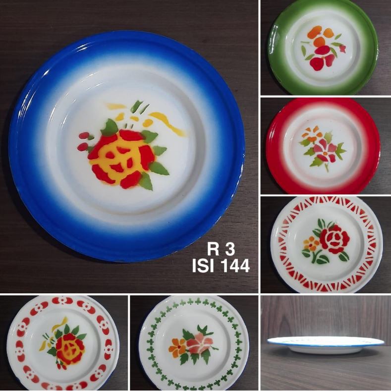 PIRING MAKAN ENAMEL/PIRING SENG/PIRING JADUL/PIRING KALENG