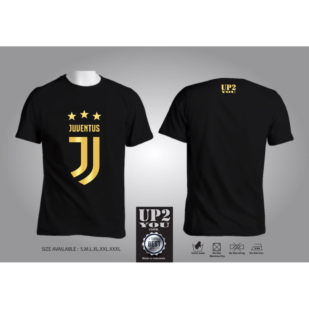 (PREMIUM BOSSQU) T-SHIRT JUVENTUS BLACKGOLD EXCLUSIVE