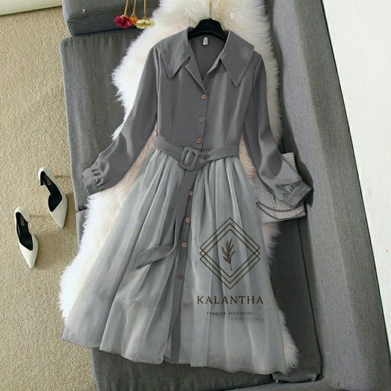 DRES KOREA DRES MIX ROK TUTU DRES OUTFIT KOREA