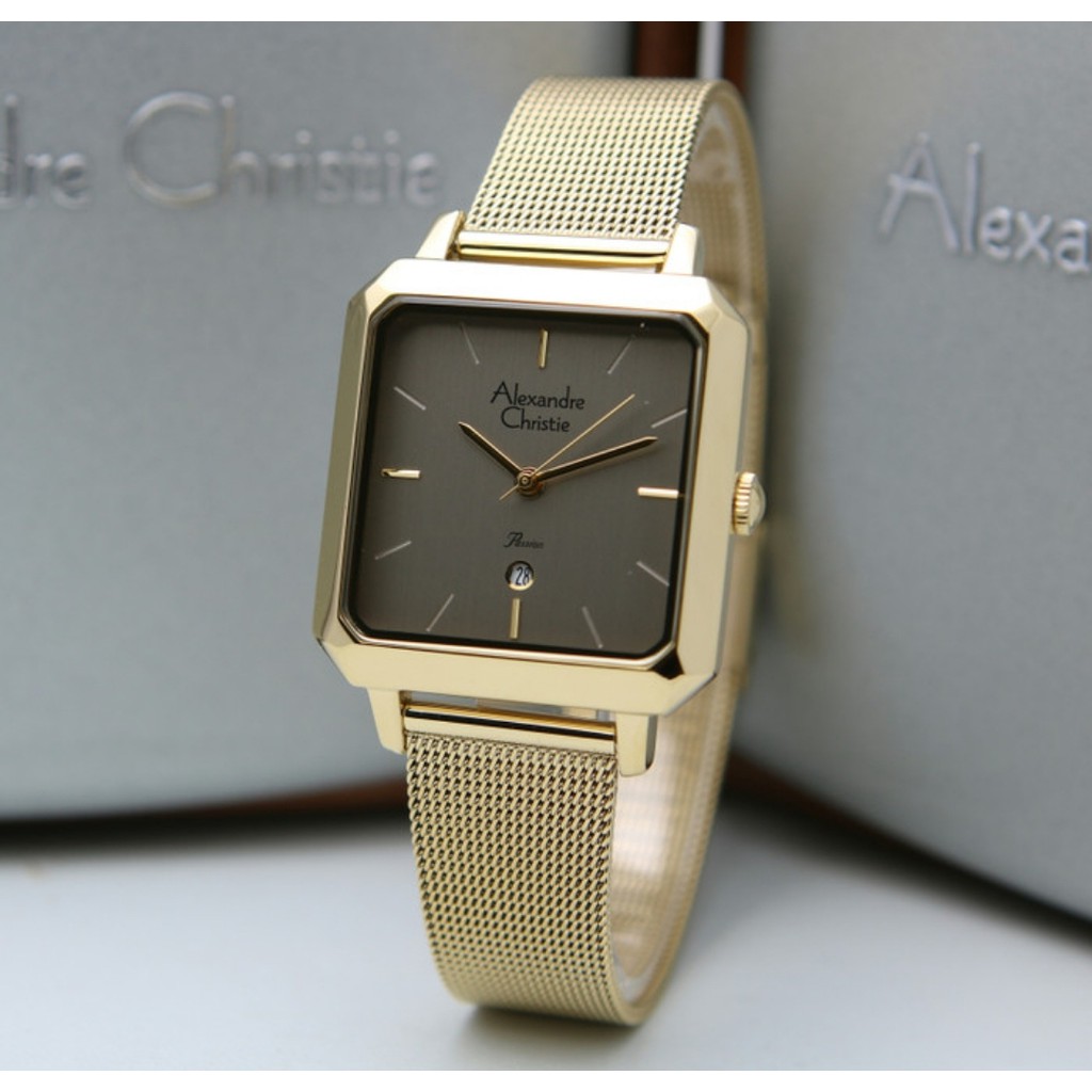 Alexandre Christie AC2911 Original Jam Tangan Wanita Gold