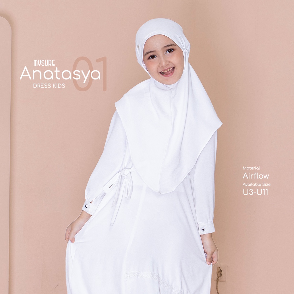 Sarimbit Ibu dan Anak Couple Keluarga Putih Polos Anatasya 01 Premium by My sure Adem Nyaman Lebaran