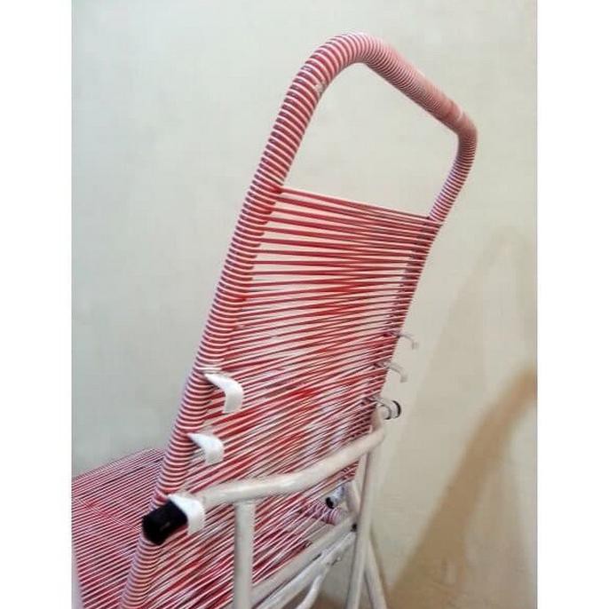 Bangku / Kursi Sandar Santai Tali Plastik Model Jadul Tresshop_