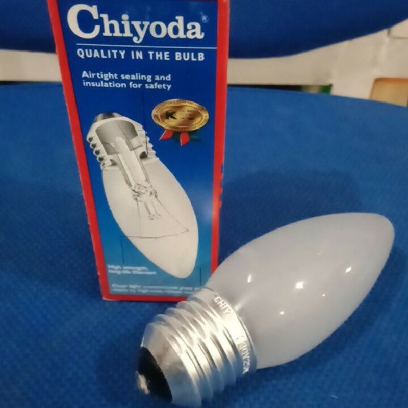 Lampu Chiyoda 15/25/40watt | E27 Jantung | Incandescent Lamp | Frost
