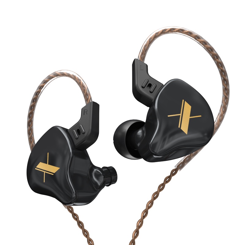 KZ EDX In Ear Earphone with MIC - GARANSI RESMI-Hitam non Mic