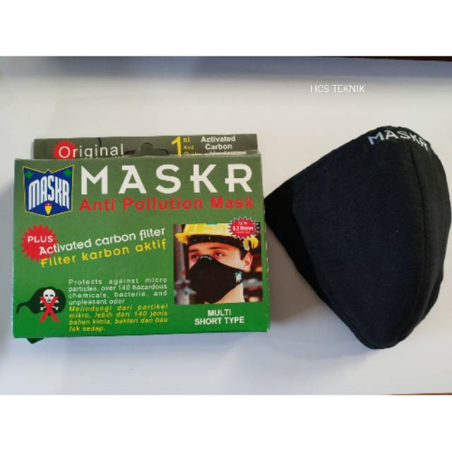 Masker Anti Polusi Carbon Pendek Maskr