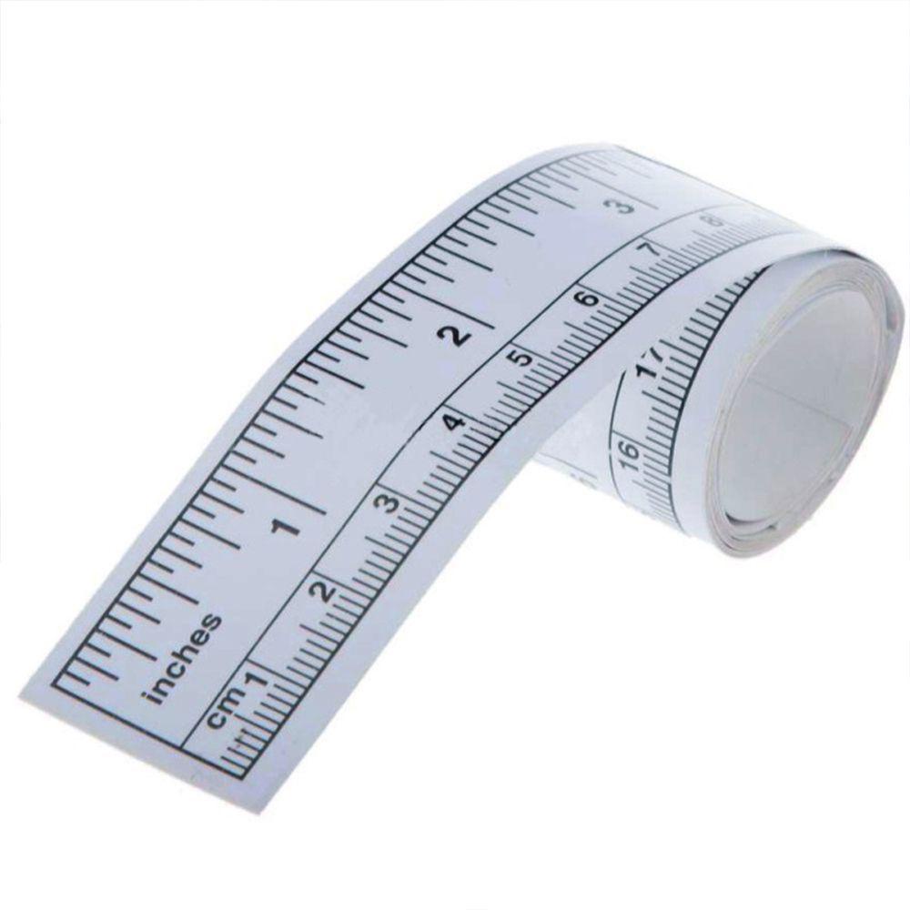 【 ELEGANT 】 Ruler Stickers New Silver Vinyl Sewing|Measure