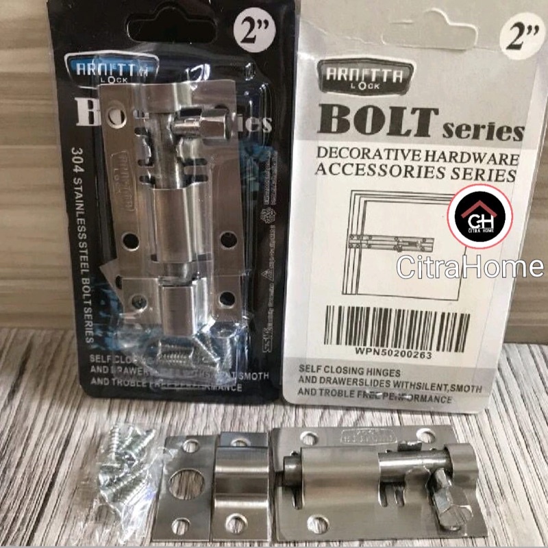 Grendel /Slot Pintu Stainless 2” Arnetta