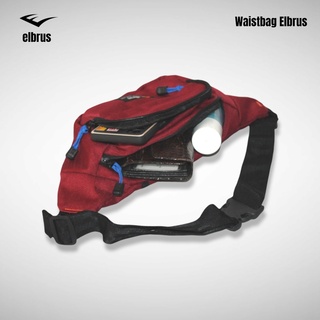 Waistbag Pria Elbrus JL04 Termurah / Tas Pinggang Pria Casual