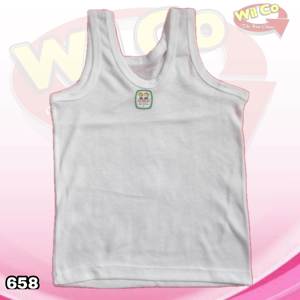 K658 - (Harga Per 1 Potong) SINGLET KAOS DALAM ANAK COWOK PAKAIAN DALAM ANAK NICOLAS USIA 1 - 11 TH