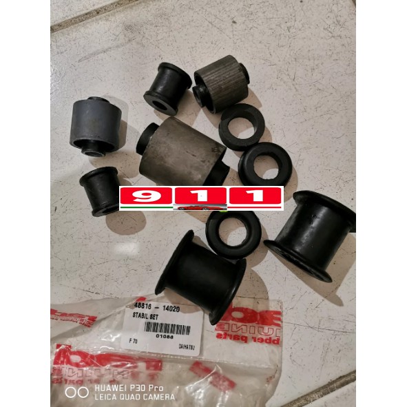KIT KARET BUSHING STABIL KOMPLIT DAIHATSU TAFT GT HILINE FULL SET KIT KARET STABIL TAFT GT F70