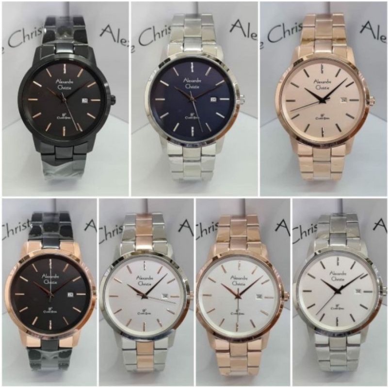 JAM TANGAN PRIA ALEXANDRE CHRISTIE CLASSIC STEEL AC 8645  | AC8645 MEN ORIGINAL