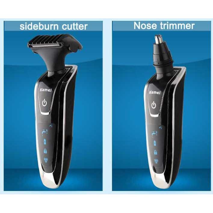 Kemei KM-5181 Alat Cukur Elektrik 4in1 Sikat Gigi Shaver Trimmer Razor