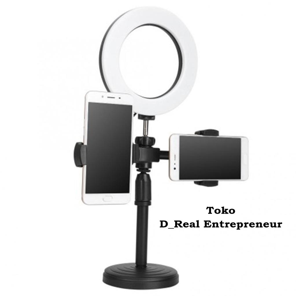 Ring Fill Light 160A 6 Inch Desktop Phone Holder Lampu LED 2 hp