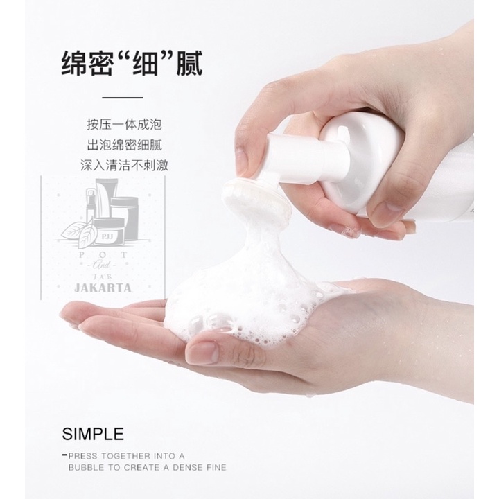 30ml/60ml Empty Cleansing Foam Botol dengan sikat silikon/pembersih wajah