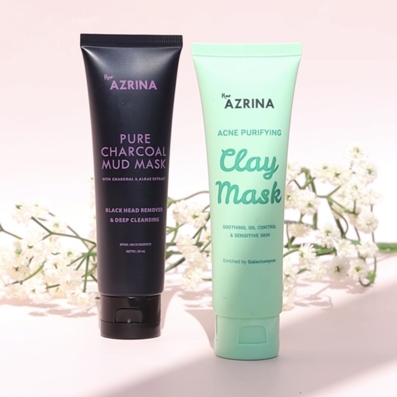 AZRINA PURE CHARCOAL & CLAY MASK ACNE PURIFYING MUD MASK AZRINA ACNE PURIFYING CLAY MASK BY AZRINA C