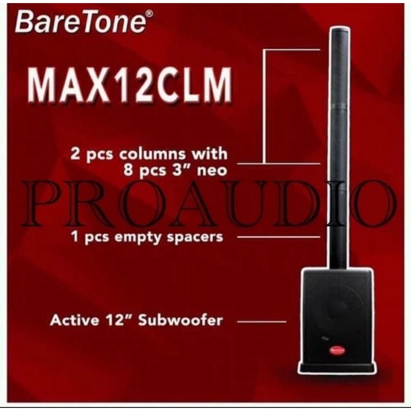 Subwoofer aktif satelit baretone 12 inch mac12clm max 12clm original