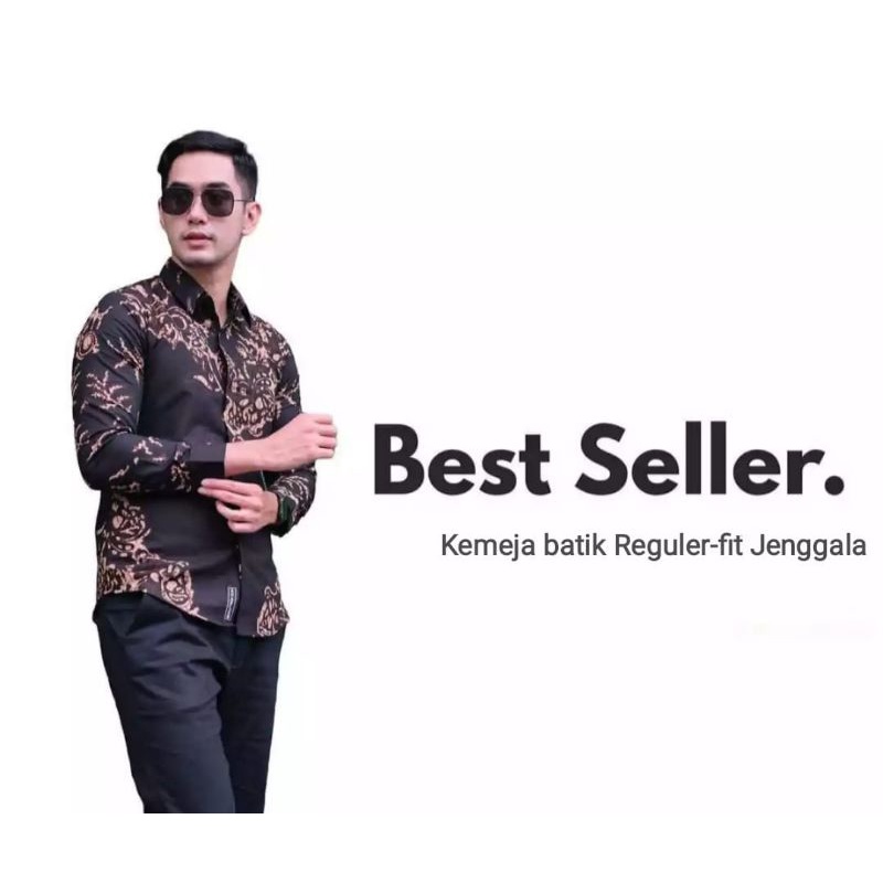 KEMEJA BATIK SOLO||KEMEJA BATIK PRIA LENGAN PANJANG||BATIK ASLI SOLO KEMEJA PRIA||BATIK SOLO MOTIF A