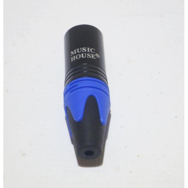 Jack jak jek canon cannon 3 pin hitam merk Music House