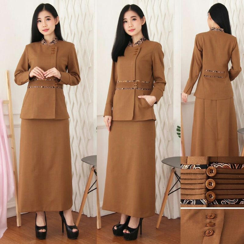 blazer Pemda set rok a blazer kode b