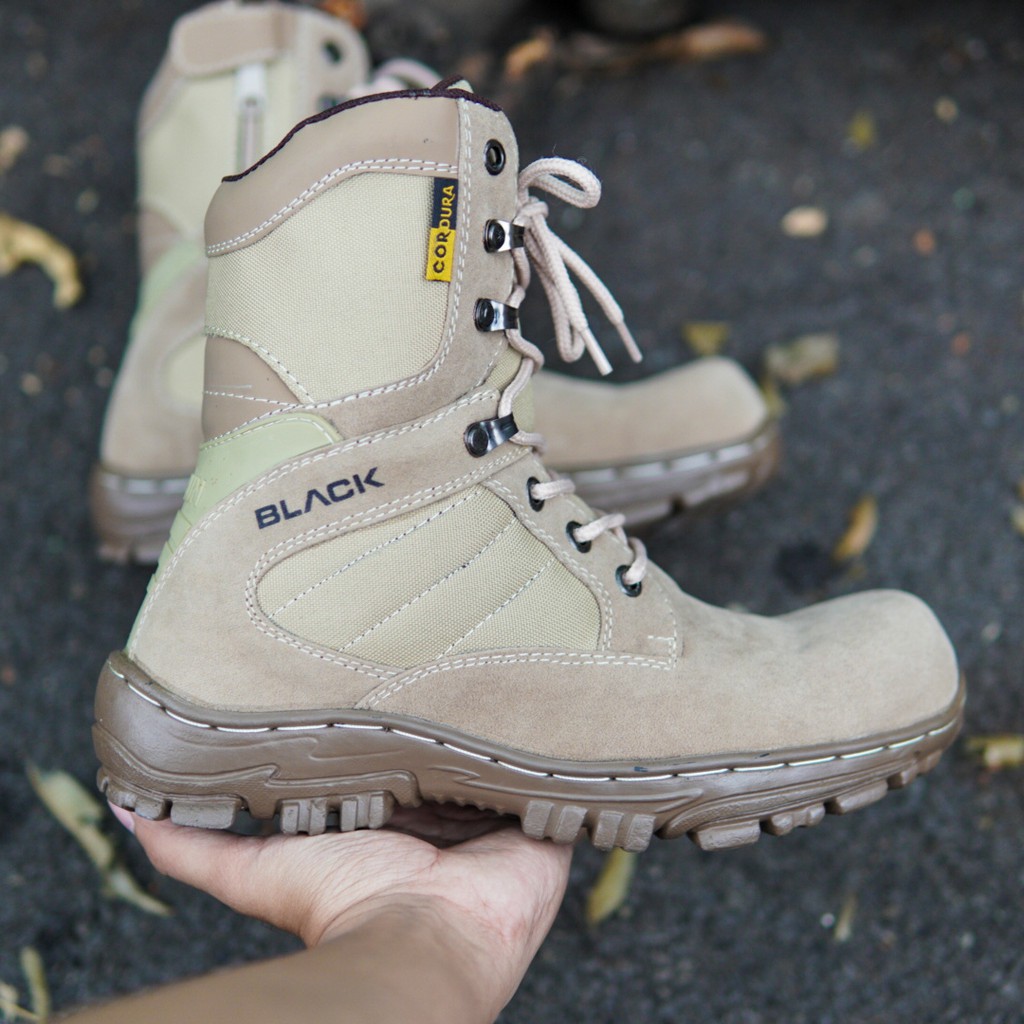 Sepatu Boots Safety Pria Dlt Cordura Tactical Gurun Cheap Tinggi 8 Inci Ujung Besi Base Military