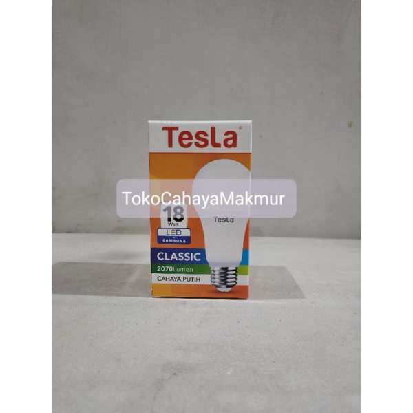 Lampu LED Bohlam Classic 18w 18watt Tesla Cahaya Putih Hemat Energy