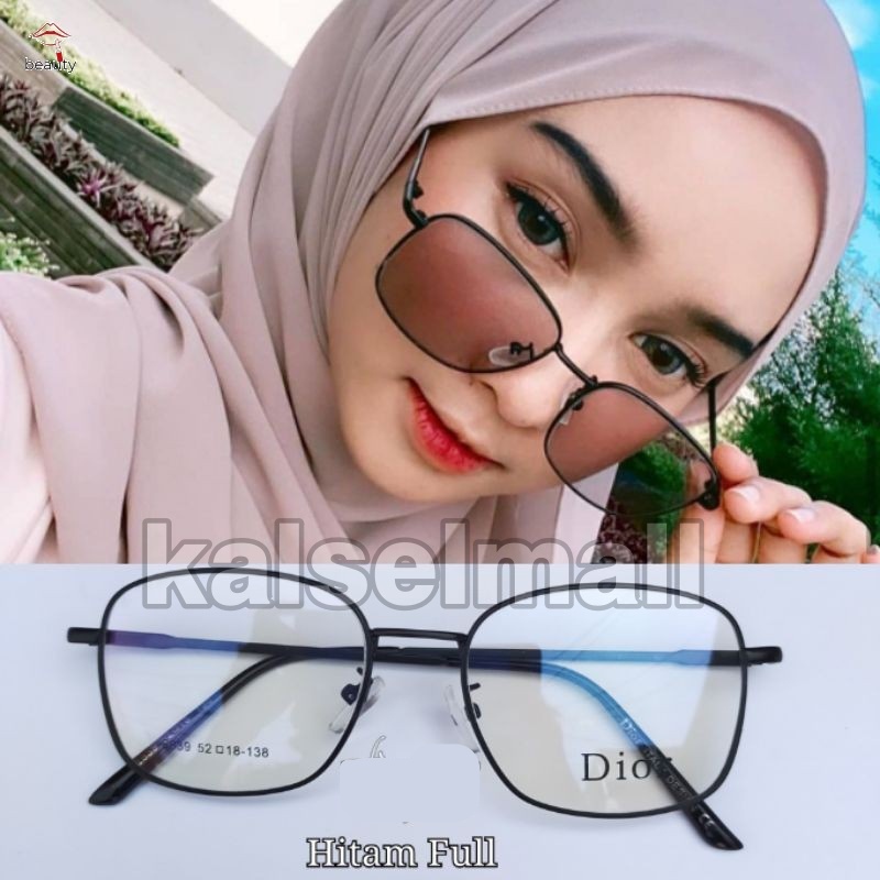 Kacamata Lensa Photocromik + Anti Radiasi Frame Kotak New Retro Vintage Kaca Mata Baca Korea Wanita Pria Cowo Cewe Perempuan Fashion Berubah Warna Hitam Photocromic AntiRadiasi Potokromik Photochromic Pria Blueray Photochromic Foto Kromik Polarised FTK2