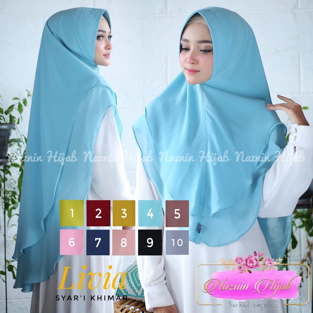 Hijab Syari 2 Layer Warna Fanta