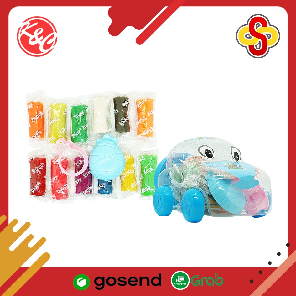 Play Dough Lilin Mainan Lucu Mobil TK-311 12 Warna