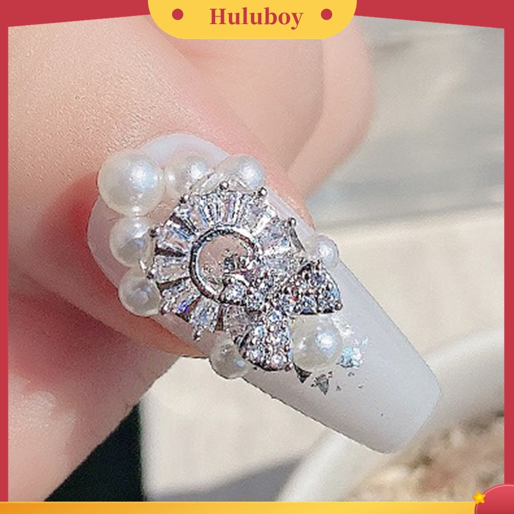 Huluboy Huluboy♡ Aksesoris Nail Art Cubic Zirconia 3D Aneka Bentuk Untuk Dekorasi Manicure Wanita