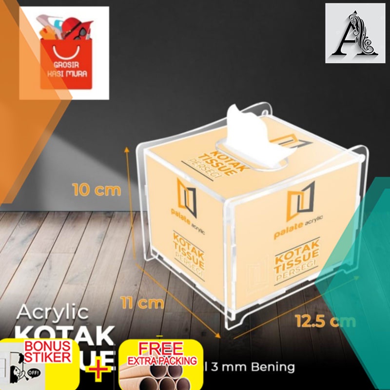 

Promo ACRYLIC TEMPAT TISSUE KECIL / TISSUE BOX KECIL