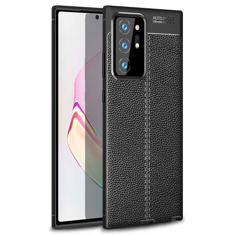 Case Samsung Galaxy Note 20 Ultra Leather Casing Cover Original Case