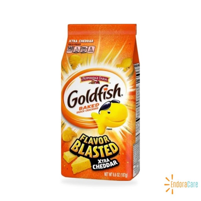 

⭐ COD ⭐ Goldfish Pepperidge Farm Baked Snack Crackers 187g - Xtra Cheddar